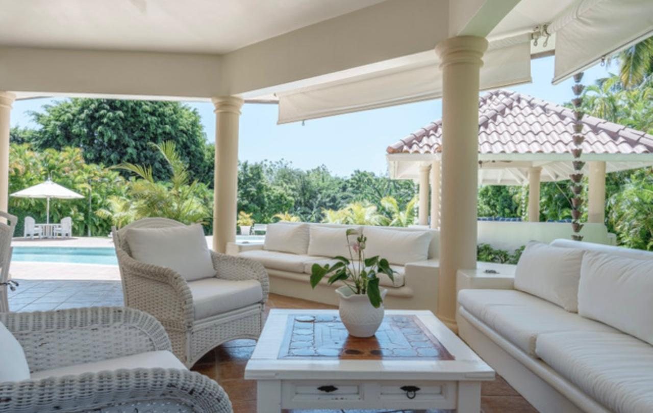 Terraza techada